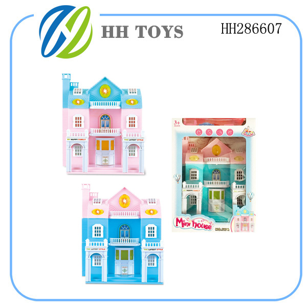 Music light villa doll house
