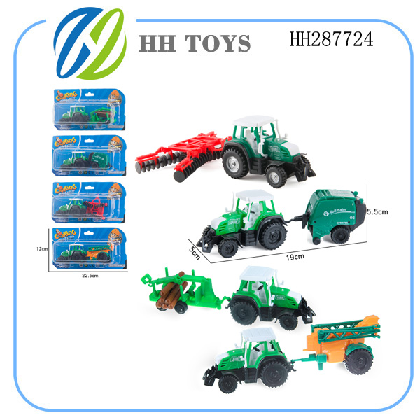 Single farm return tractor with car