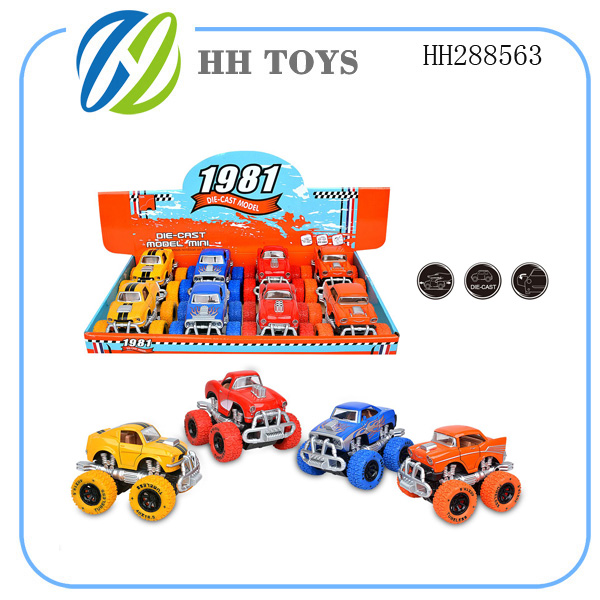 Q version retro bigfoot muscle car