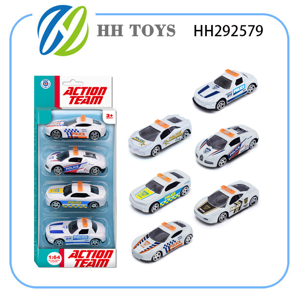 滑行合金警车（4只庄）