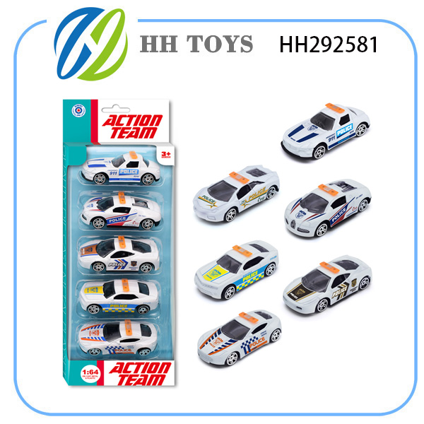 滑行合金警车（5只庄）
