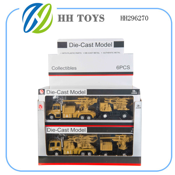 1:60回力合金模型 军事枪炮车+后拖（6pcs/展示盒）