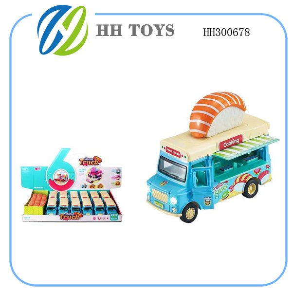 1:36Q版回力开门合金感应餐车（12pcs）