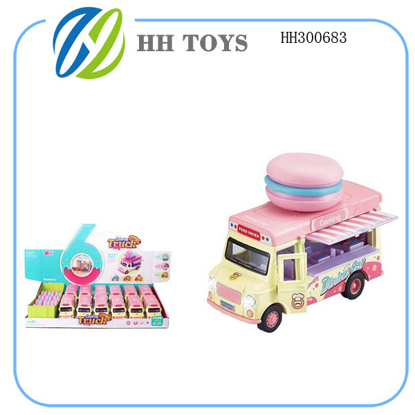 1:36Q版回力开门合金感应餐车（12pcs）