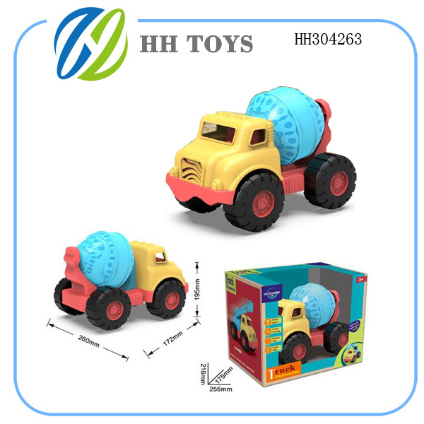 沙滩搅拌工程车