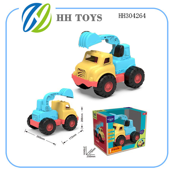 沙滩挖掘工程车
