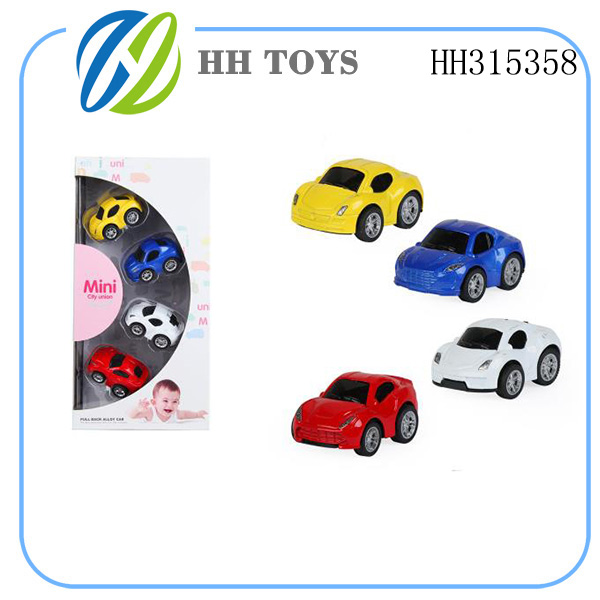 Q版迷你合金回力车 4PCS