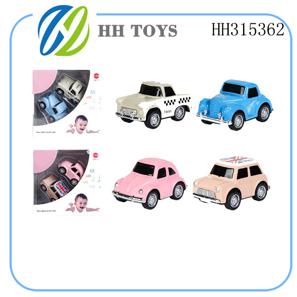 Q版迷你合金老爷回力车 2PCS