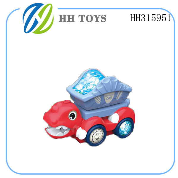 B/O  Dinosaur clay car