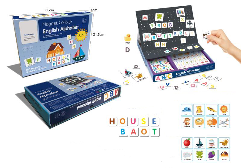 MAGNET COLLAGE ENGLISH ALPHABET