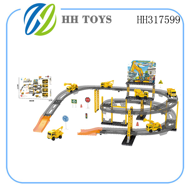 DIY building blocks Engineering parking lot