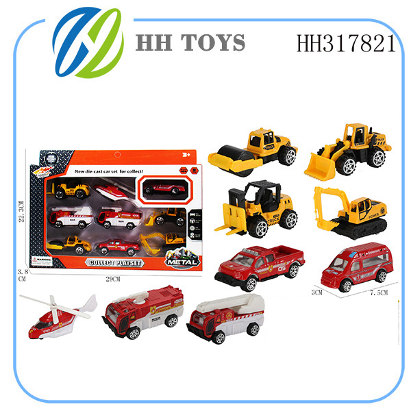 Alloy car 9pcs
