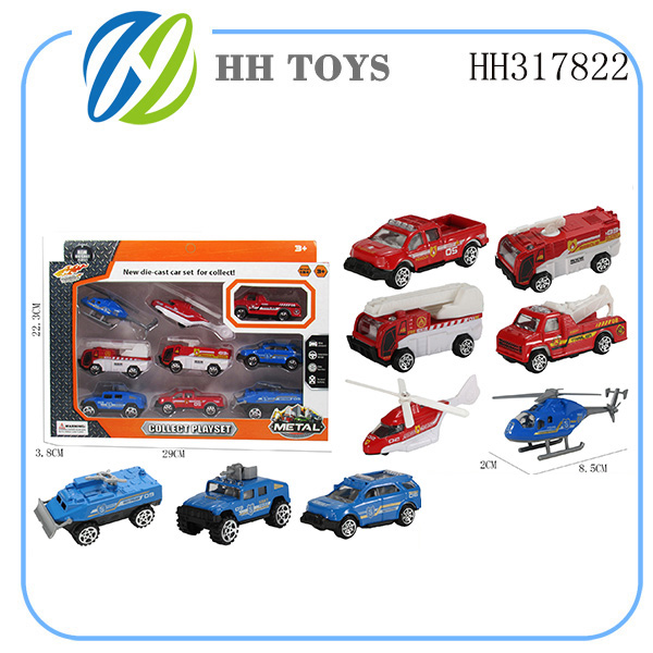 Alloy car 9pcs
