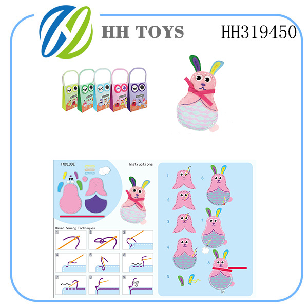 DIY礼袋套娃兔子