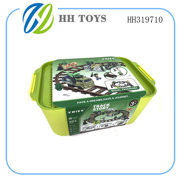 Dinosaur scene B/O Building blocks track