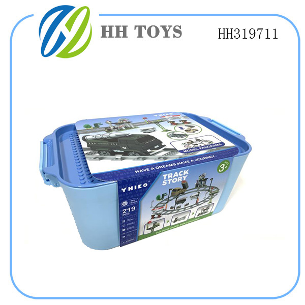 Military scene B/O Building blocks track
