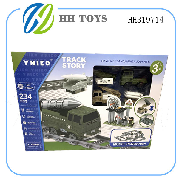 Military scene B/O Building blocks track