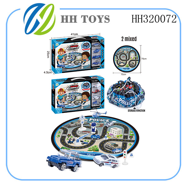 Carpet storage bag+Alloy police car