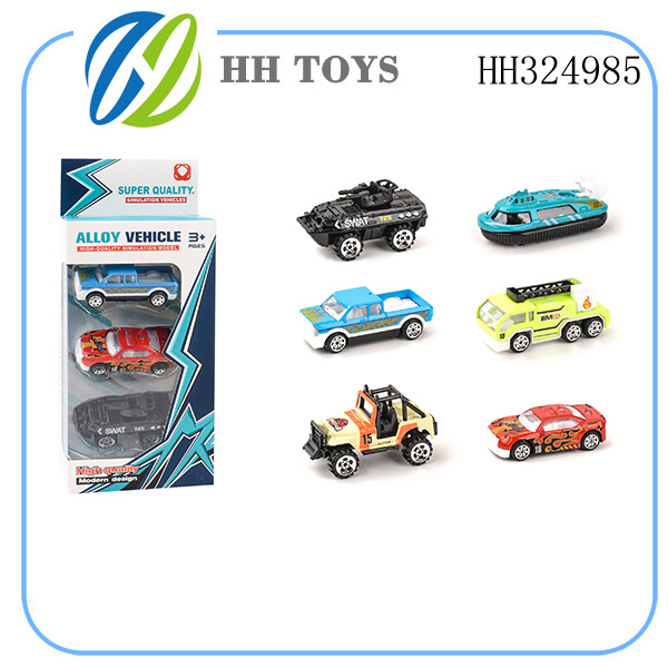 Slide alloy car 3PCS