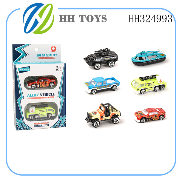 Slide alloy car 2PCS