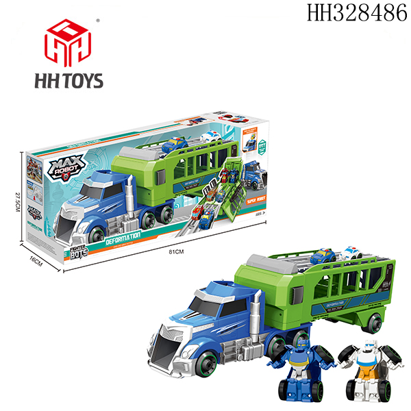 蓝色大拖头车
