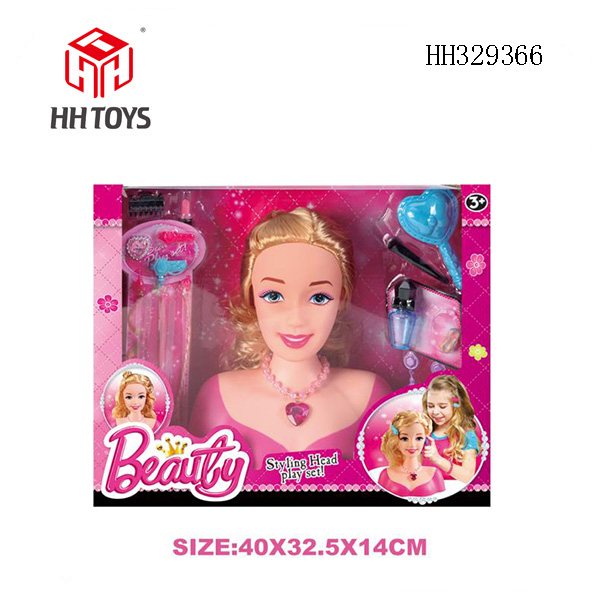 Half body Barbie head