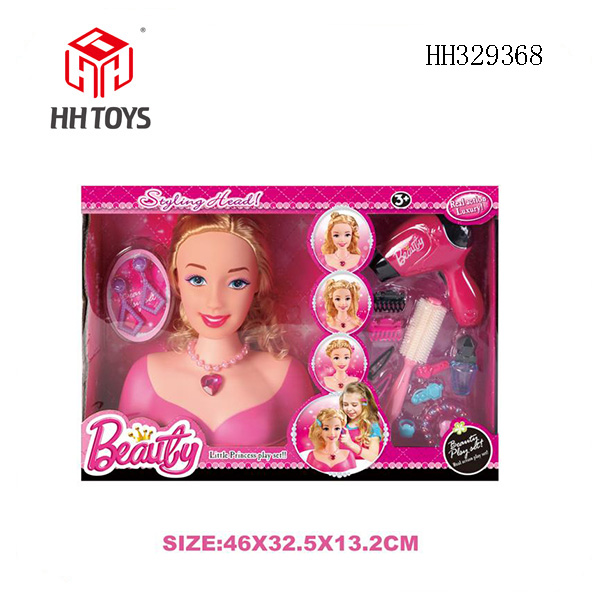 Half body Barbie head