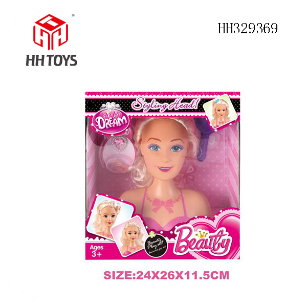 Half body Barbie head
