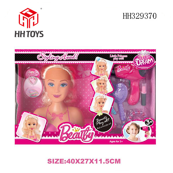Half body Barbie head