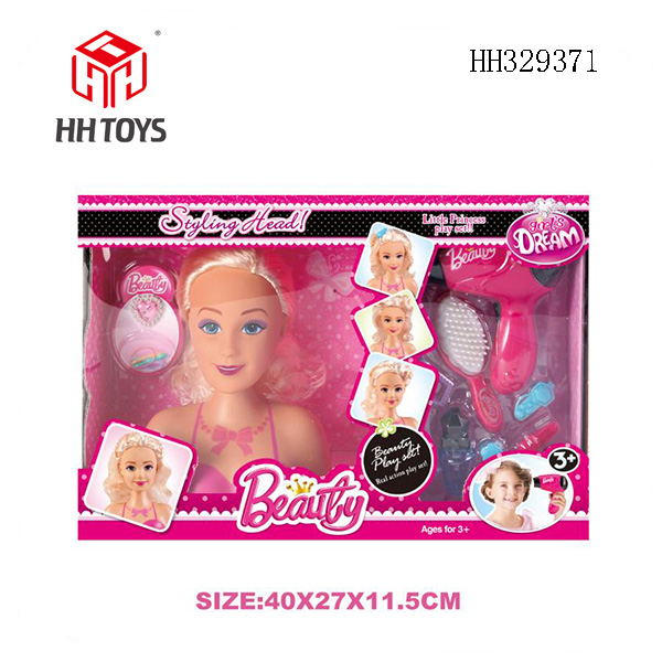 Half body Barbie head