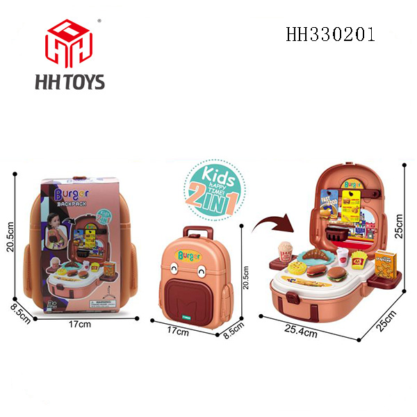 hamburger schoolbag