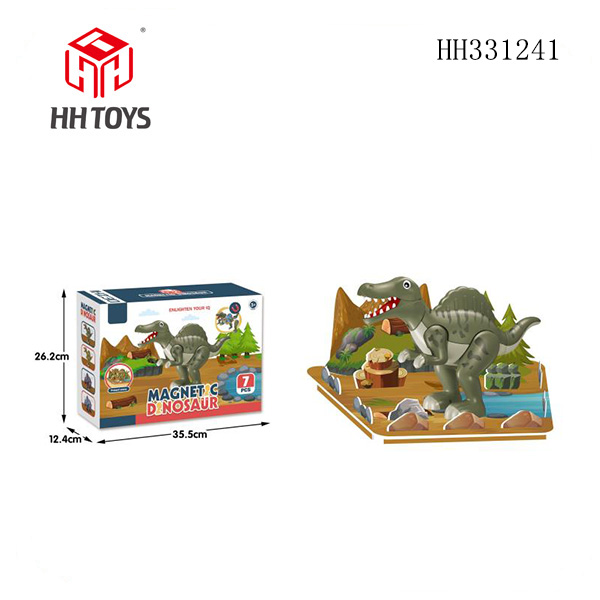 Magnetic assembled dinosaur