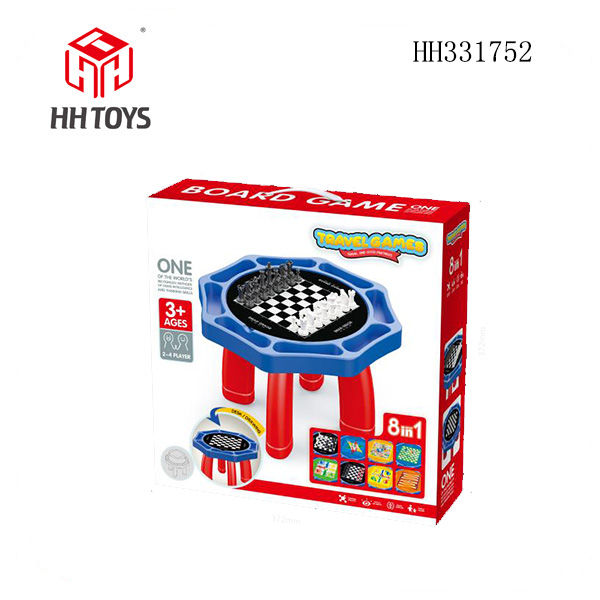 8-in-1 chess table
