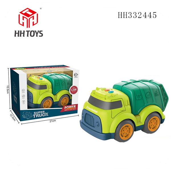 Cartoon Slide engineering vehicle