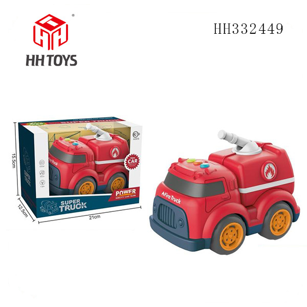 Cartoon Slide engineering vehicle