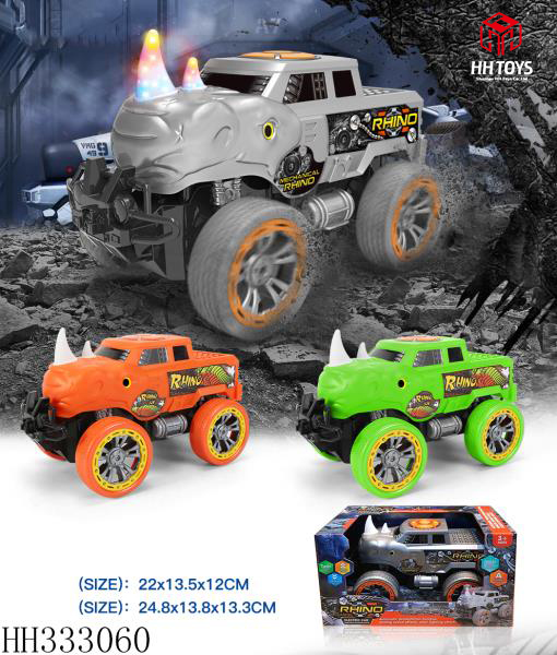 Building block monster Rhinoceros car