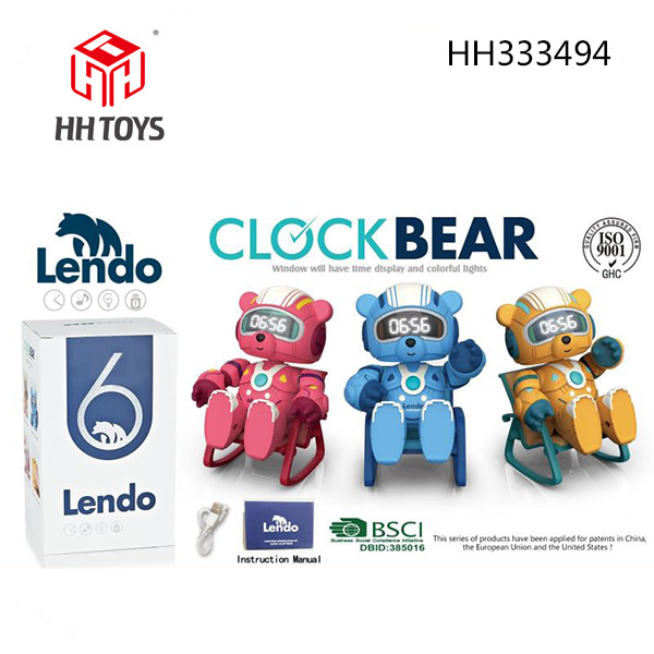 alloy Mechanical alarm clock bear