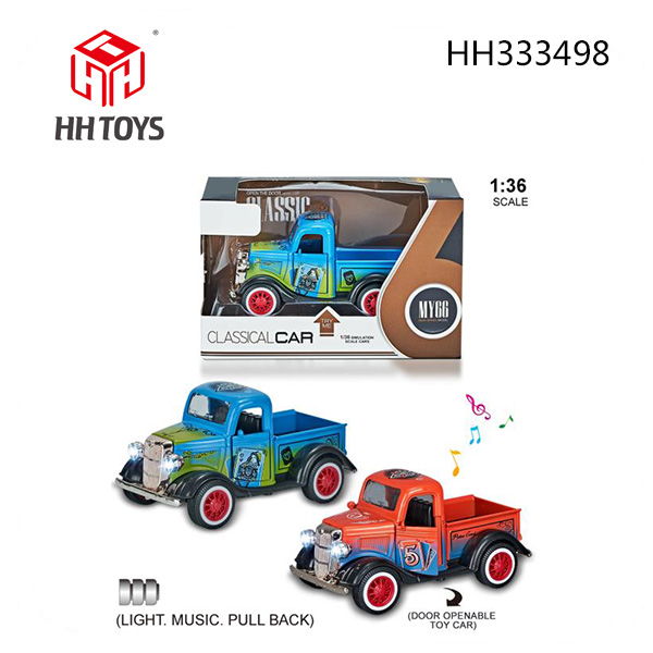 1:36 alloy Pull back Vintage car