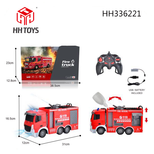 1:24 R/C 7-channel fire truck