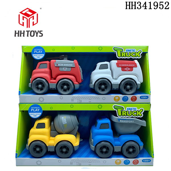 Slide cartoon car