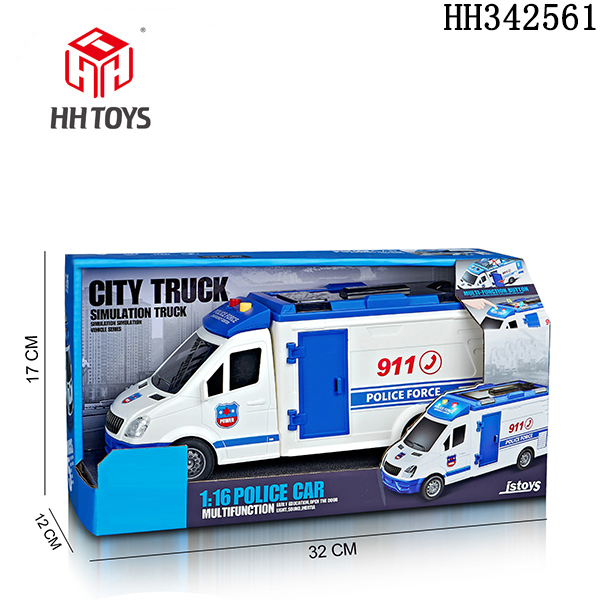 1:16 inertia police car