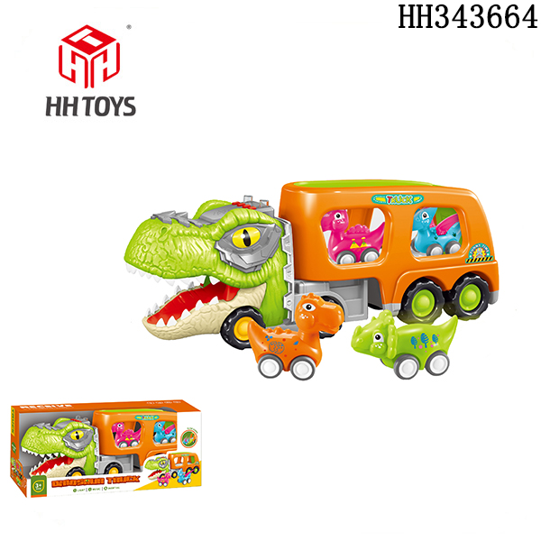Cartoon dinosaur car