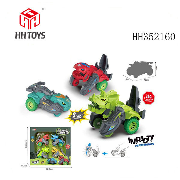 Two types of dinosaur inertial deformation vehicles