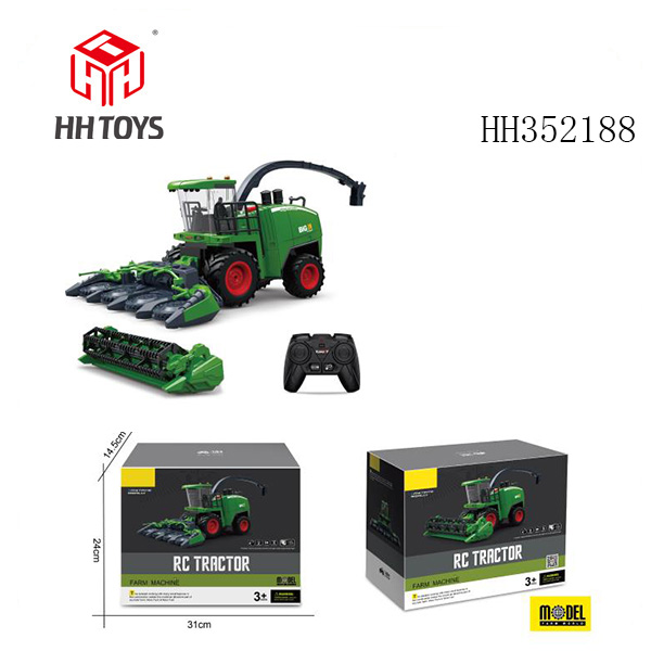 Remote control silage/rice harvester set