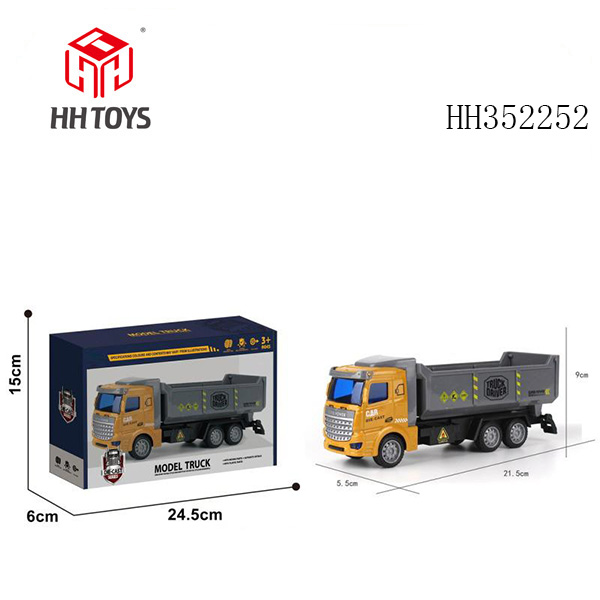 Alloy pull-back short-headed engineering dump truck