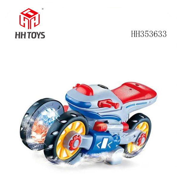Electric universal light music rotary motorcycle