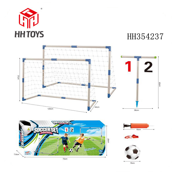 Double goal football goal with 16CM ball and inflator (GCC)

