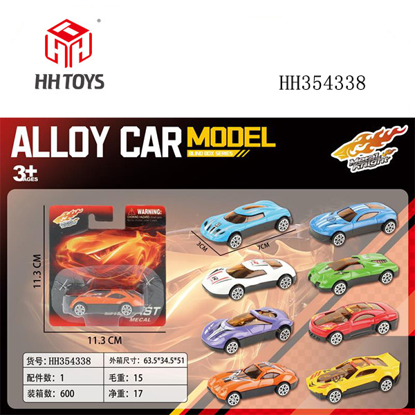 Sliding die-cast car