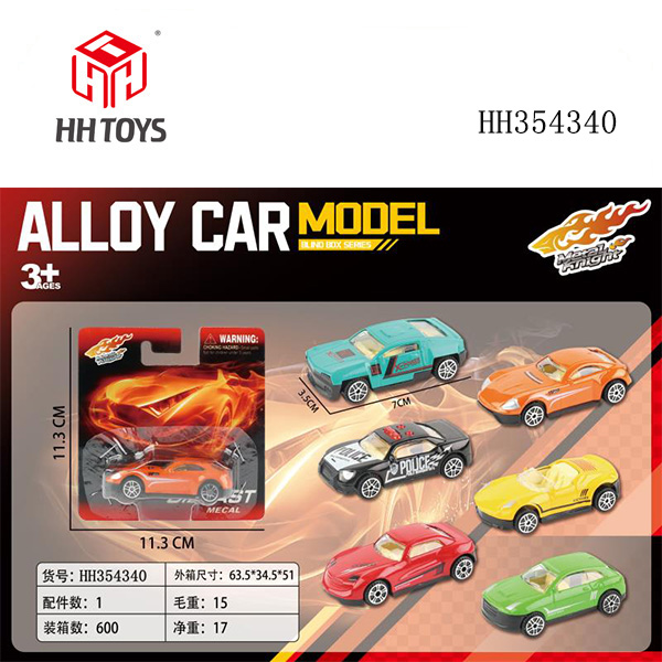 Sliding die-cast car