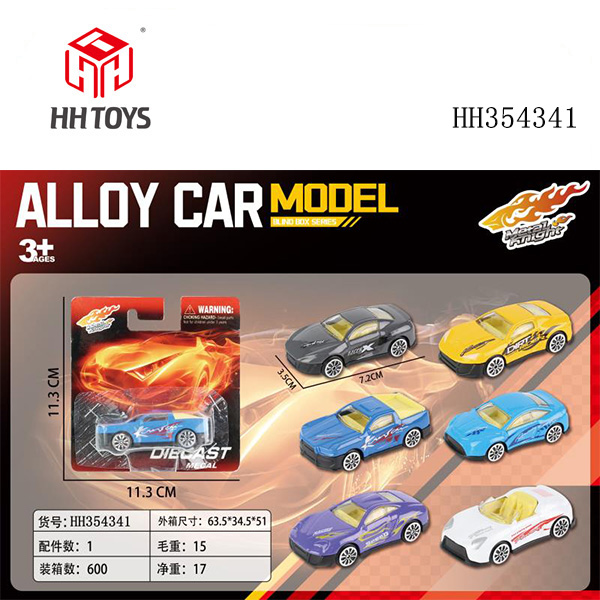 Sliding die-cast car
